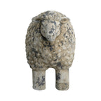 Magnesium Sheep Figurine with Weathered Finish - White & Gray