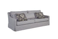 Stationary Sofa With Reversible Cushions and Two Pillows - Gray or White