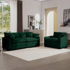 Oversized Deep-Seat Fabric Sofa & Chair Sets