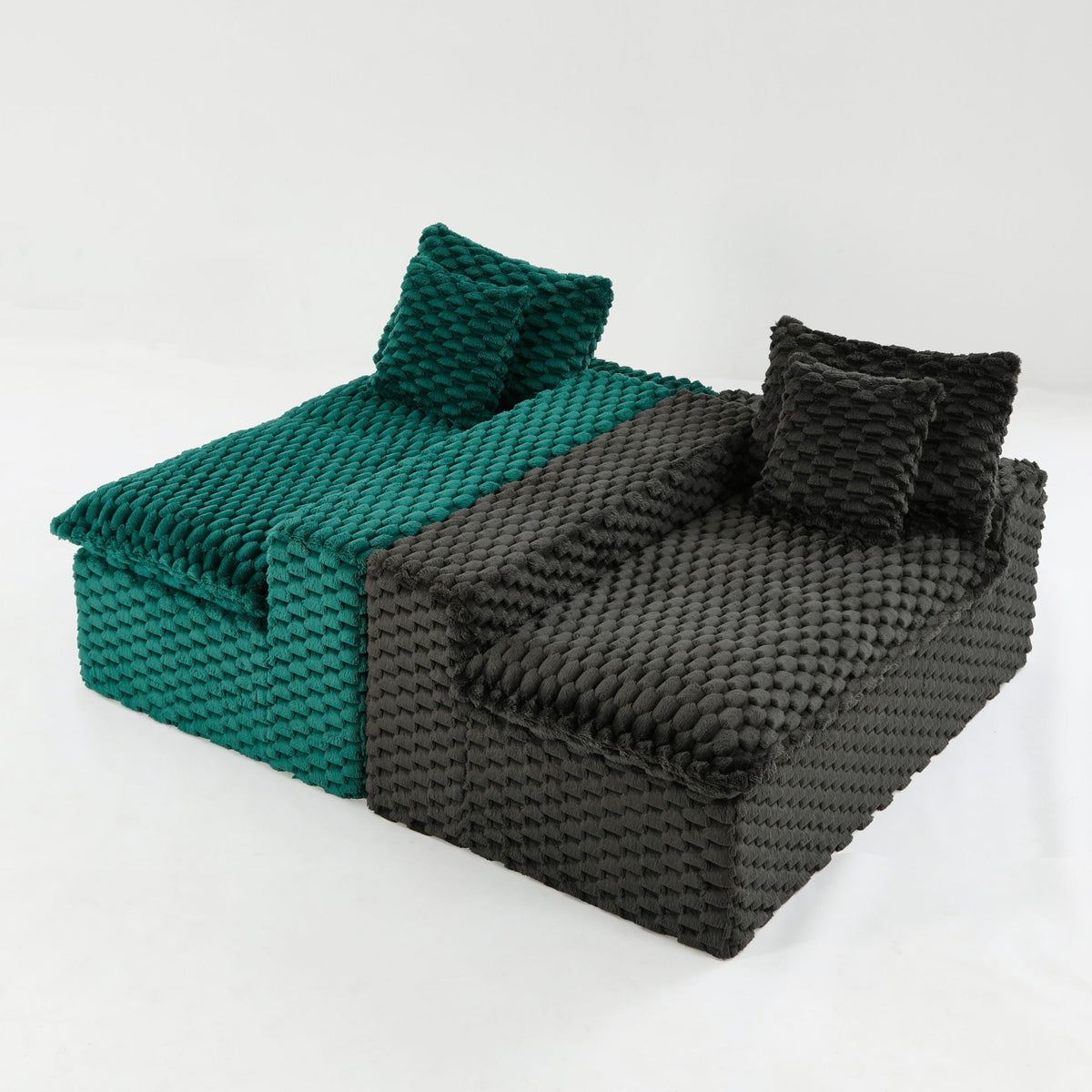 Multifunctional Stationary Sofa with Adjustable Layout - Choice of Color