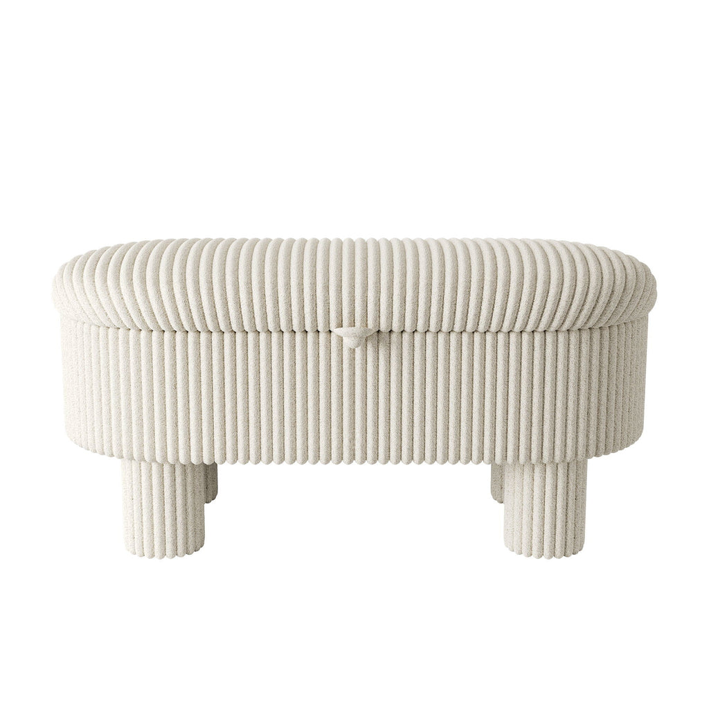 Storage Ottoman Upholstered Bench With Lift-Top Storage
