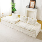 Convertible Modular Sectional Sofa with Twin Seat and Chaise - Multiple Colors