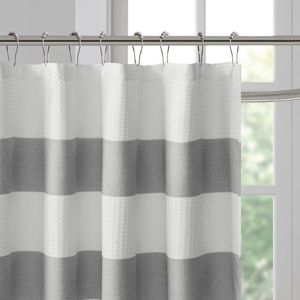 Grey Shower Curtain with 3M Scotchgard Water Repellent - 72x72"