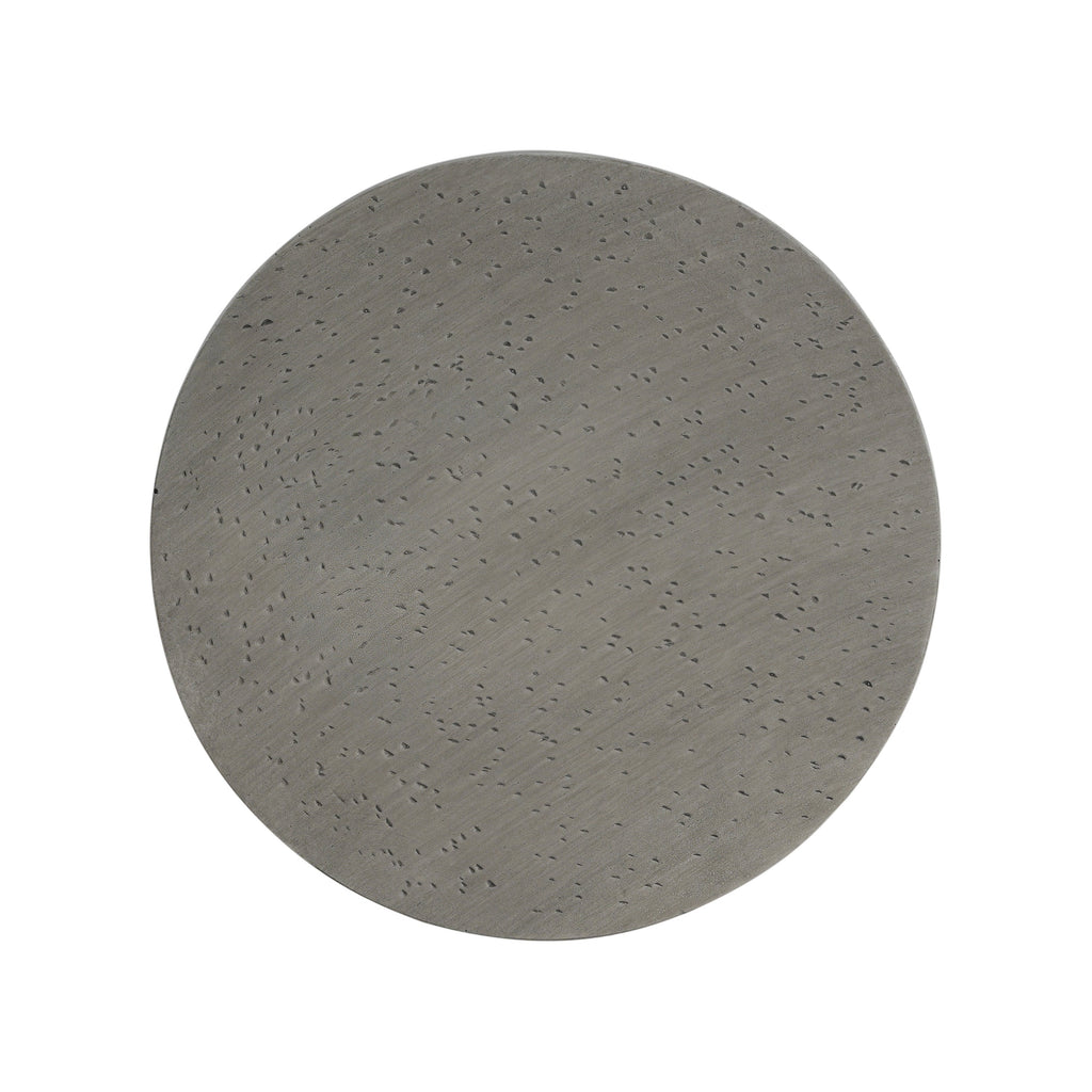 Outdoor Lightweight Concrete Side Table with Hourglass Design