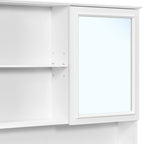 Double Sink Bathroom Vanity Set with Wall Mount Mirror Cabinet