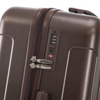 3 Piece ABS Spinner Wheel Luggage Set with Spinner Wheels - Brown