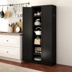 Kitchen Pantry Cabinet With 4 Adjustable Shelves