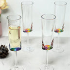 Clear Acrylic Unbreakable Champagne Flutes with 4 Oz Capacity - Set of 4