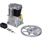 Piston 3Hp Air Compressor Head Pump with 2.2Kw Power - Silver