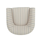 Swivel Chair with 360° Rotation - Upholstered Fabric, Iron Frame