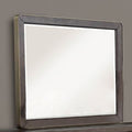 Antique Brown Mirror with Beveled Glass - Brown