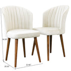 Comfortable Parsons Dining Chair Set with No Assembly Required - Beige, Blue, Yellow