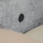 Full Size Curved Chenille Daybed with Trundle and USB Port
