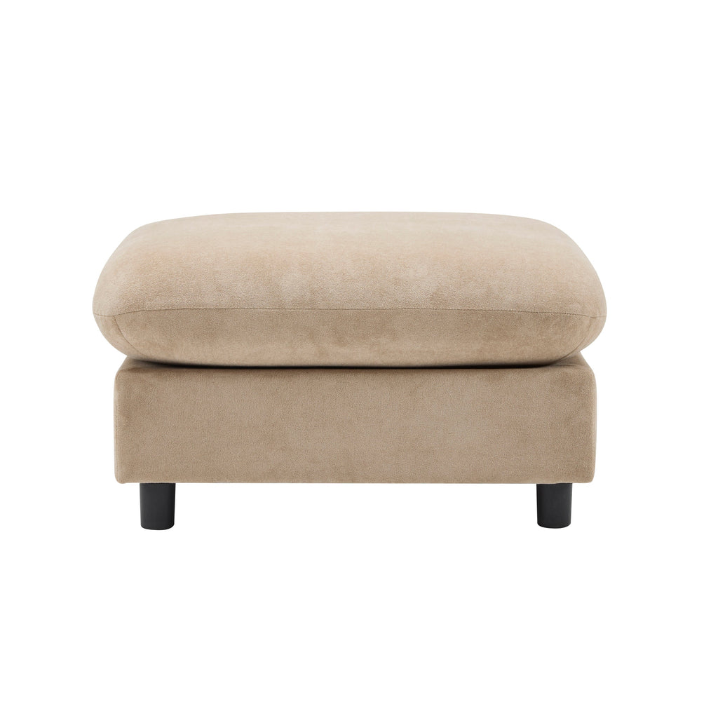 130 Inch Oversize Modular Sectional Sofa with Ottoman - Nomad or White