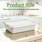 Heavy Duty Commercial Meat Tubs with Lids - 6 Pack