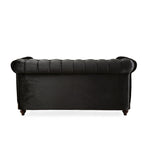VIVALUX 59.44" Chesterfield Velvet Loveseat Sofa
