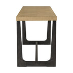 Table With Trestle Base Bar Table with Solid Wood Construction - Light Brown