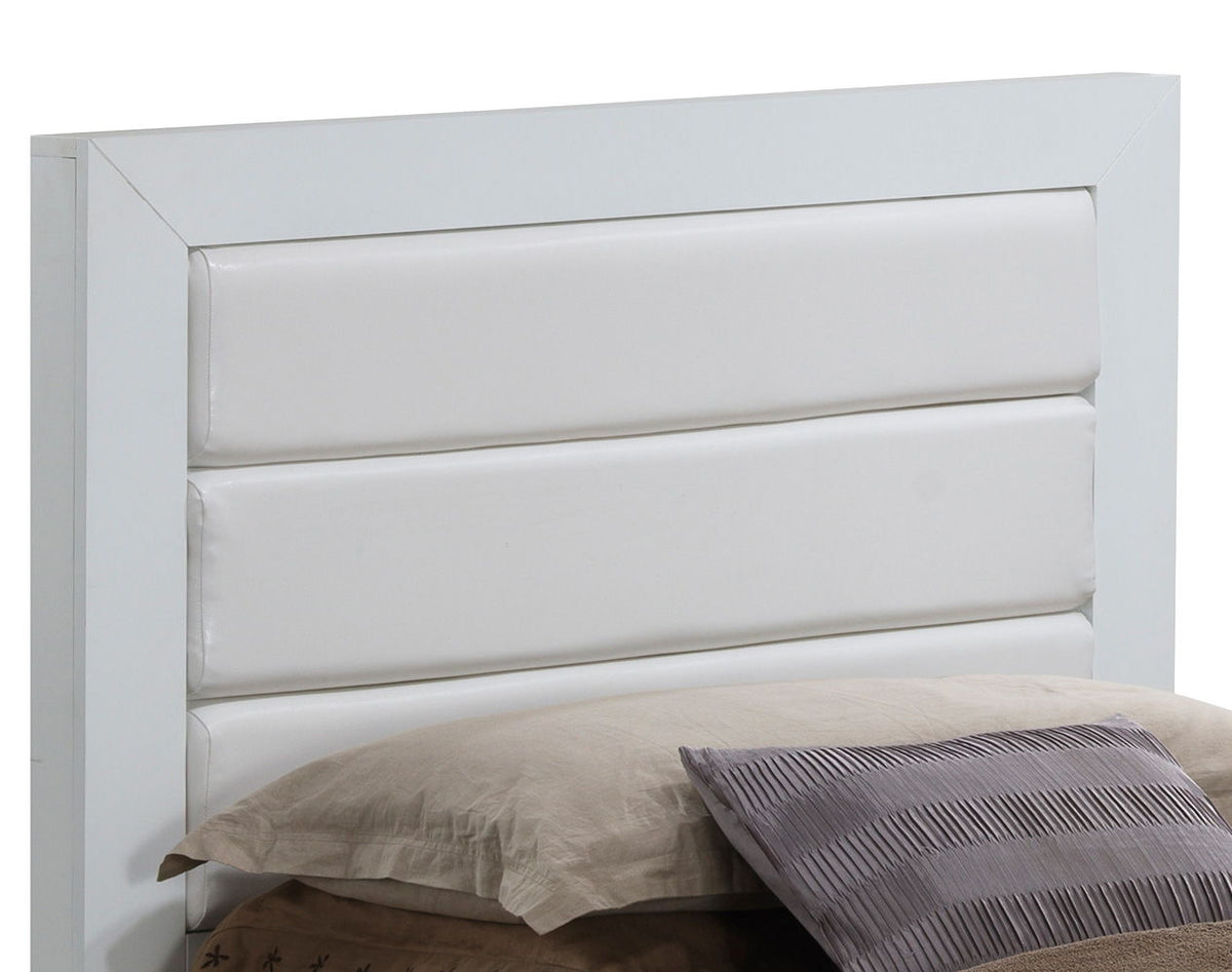 Transitional Modern Panel Bed with Wood Construction - Multiple Colors