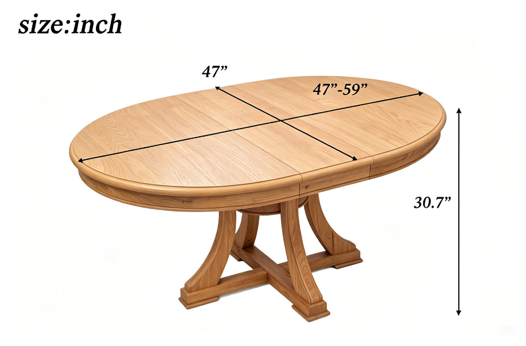 7-Piece Extendable Wood Dining Set with Rattan-Back Chairs