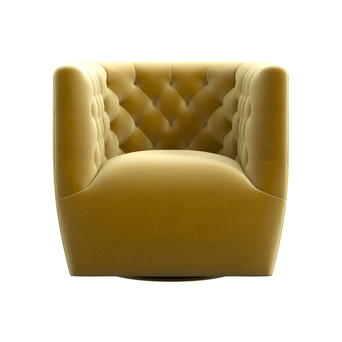 Ergonomic Design Swivel Chair with Tufted Accent - Multiple Colors