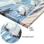 Beach Wall Art Large Ocean Seagull Canvas Pictures For Living Room