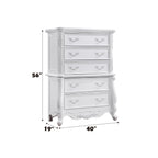 Latisha White Accent Chest with Storage Drawers - White