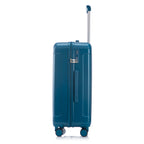 3-Piece ABS Spinner Wheel Luggage Set 20"/24"/28" Dark Blue