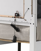 Haiden Queen Storage Bed with LED Lighting - Black or White