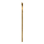 Gold Arched Floor Mirror with Wood Frame - Full Body