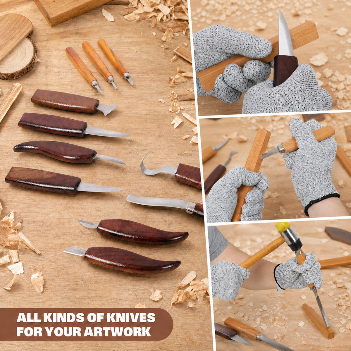 20 Pcs Wood Carving Tools Set