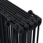 Adjustable Metal Safety Gate Play Yard with Pivoting Panels - Black