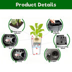 Indoor Outdoor Planter with Automatic Watering System - Dark Brown, Black, or White