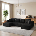 132.1 Inch Modular Sectional Sofa with Double Chaise