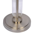Echo - Table Lamp With On/Off Switch Clear Body Base - Clear / Silver / White