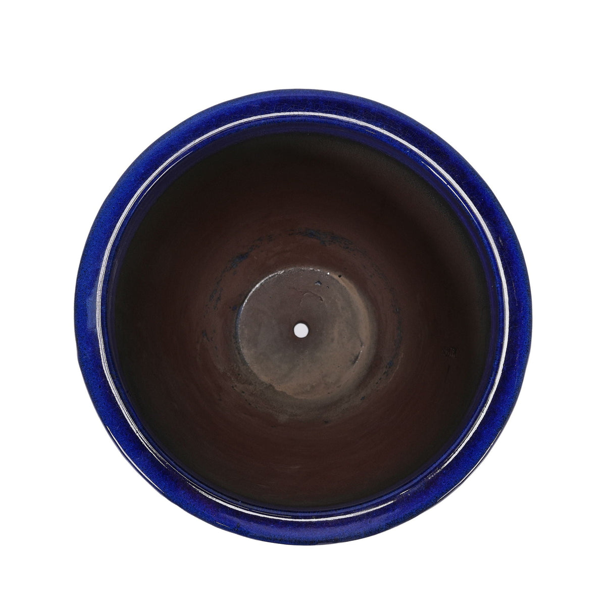 Ceramic Planter with Drainage Hole - White or Light Blue