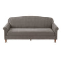Loveseat Sofa with Rolled Arm for Living Room - Brown
