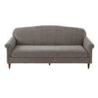 Loveseat Sofa with Rolled Arm for Living Room - Brown
