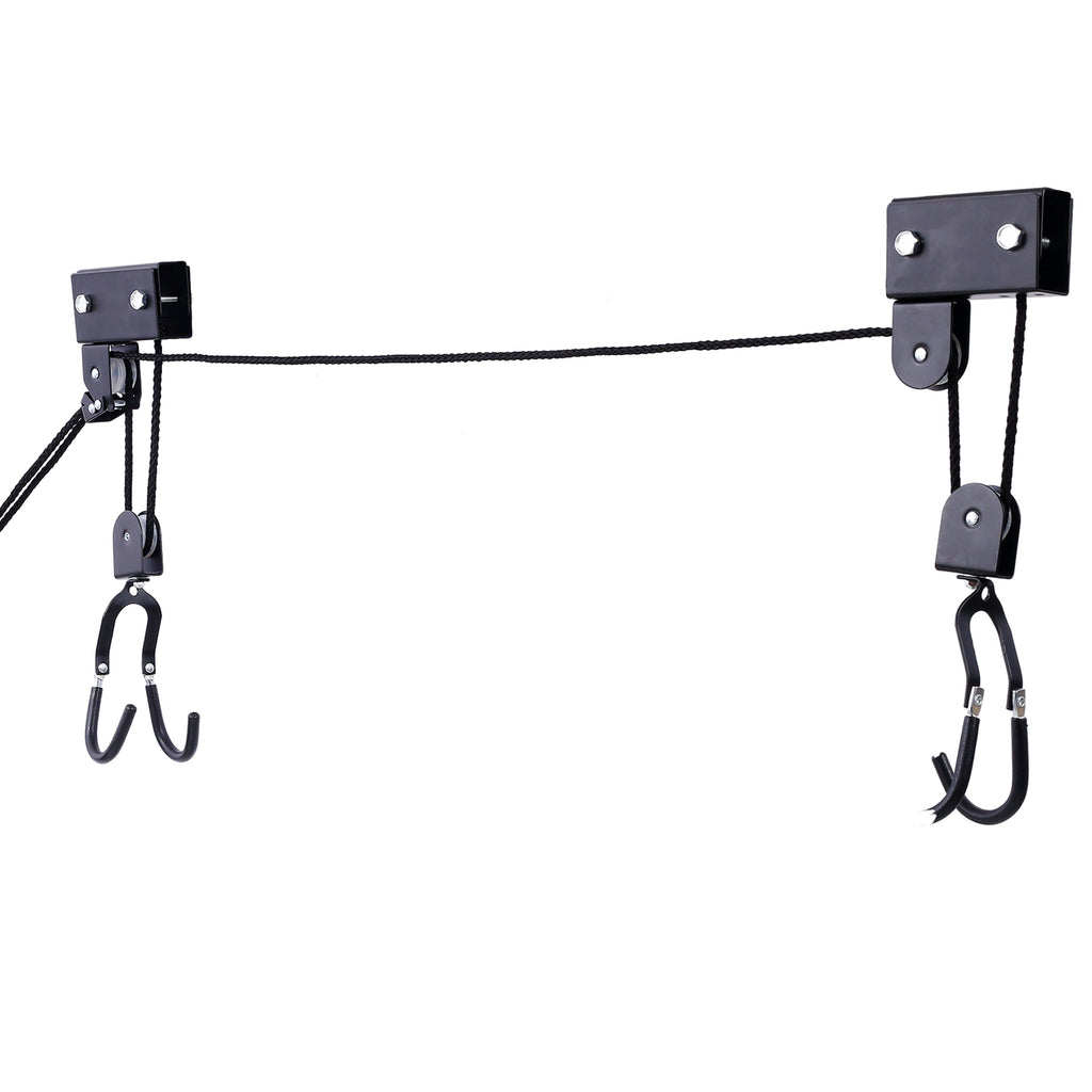 Kayak Hoist Garage Storage Canoe Lift with 125 lb Capacity - Steel