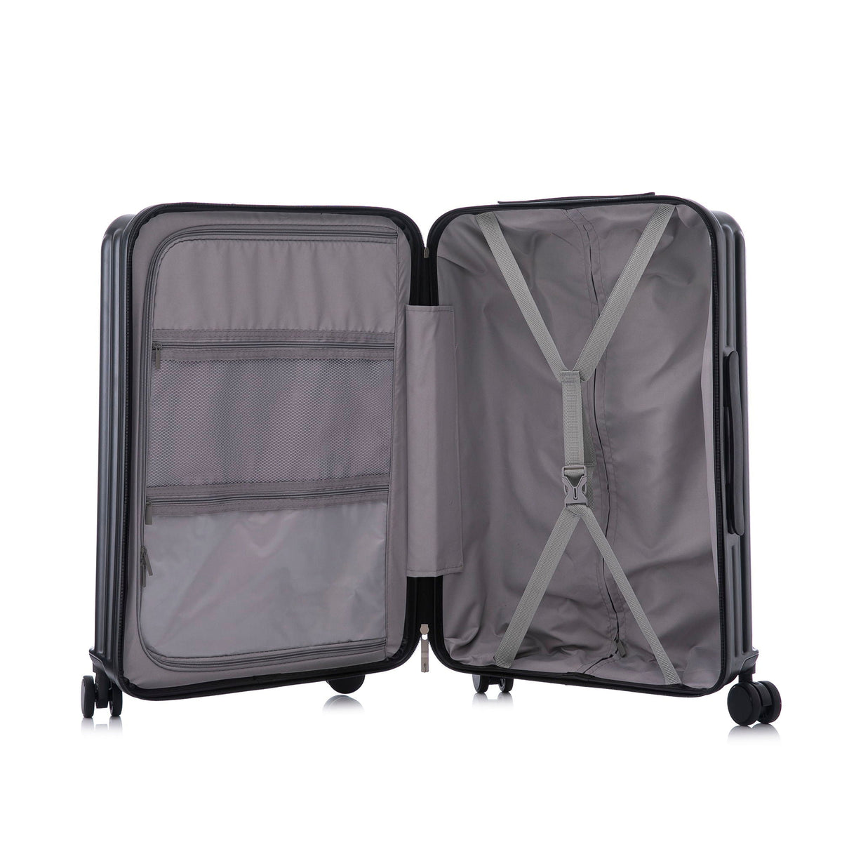 Spinner Wheel Luggage Set with USB Port and Holders - Pink, Black, Green