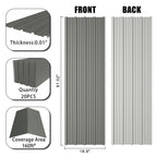 Galvanized Steel Corrugated Metal Roof Panels - Set of 20