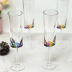 Clear Acrylic Unbreakable Champagne Flutes with 4 Oz Capacity - Set of 4