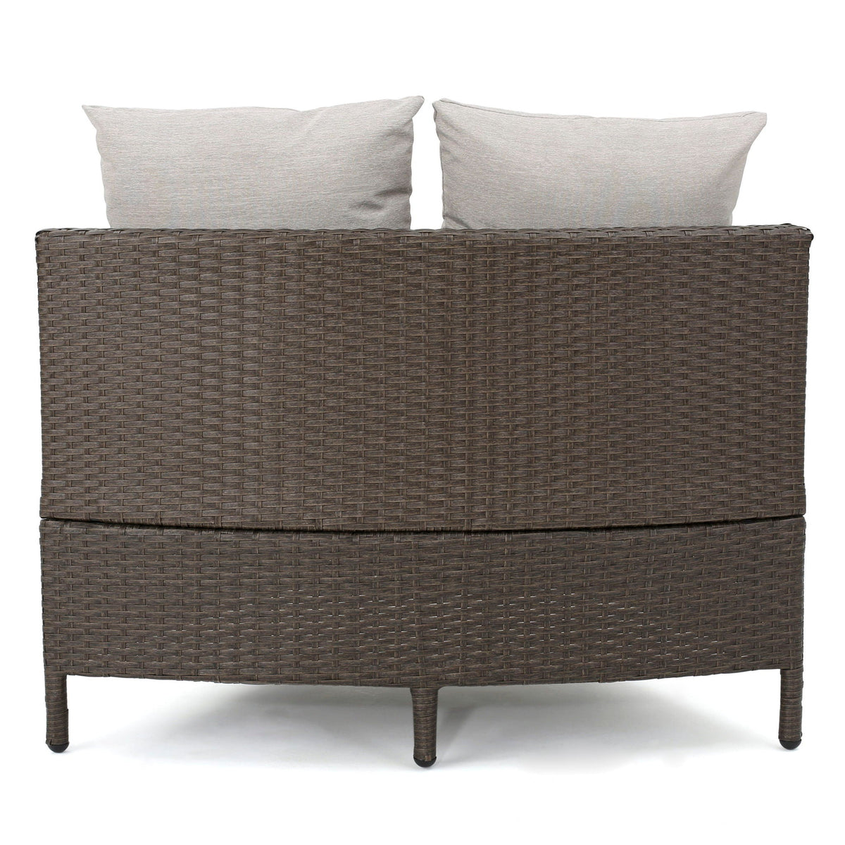 Pt Limon Modern Outdoor Single Sofa with Iron Frame – Pearl Silver or Light Brown