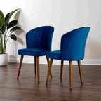 Comfortable Parsons Dining Chair Set with No Assembly Required - Beige, Blue, Yellow