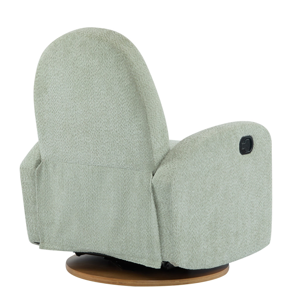 360 Swivel and Glider Recliner Chair with Solid Wood Base - Light