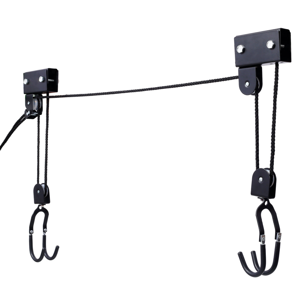 Kayak Hoist Garage Storage Canoe Lift with 125 lb Capacity - Steel