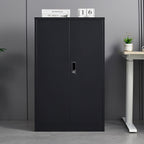Metal Storage Cabinet With Locking Doors And Adjustable Shelf