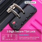 Gradient Color Hardshell Luggage Set with Spinner Wheels and TSA Lock – Light Blue or Purple
