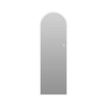LED Full Length Wall Mirror with Symmetrical Arch Design and Dimmable Lighting - Silver