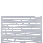 Metal Privacy Screen Room Divider with Durable Construction - Black, White, Dark Brown