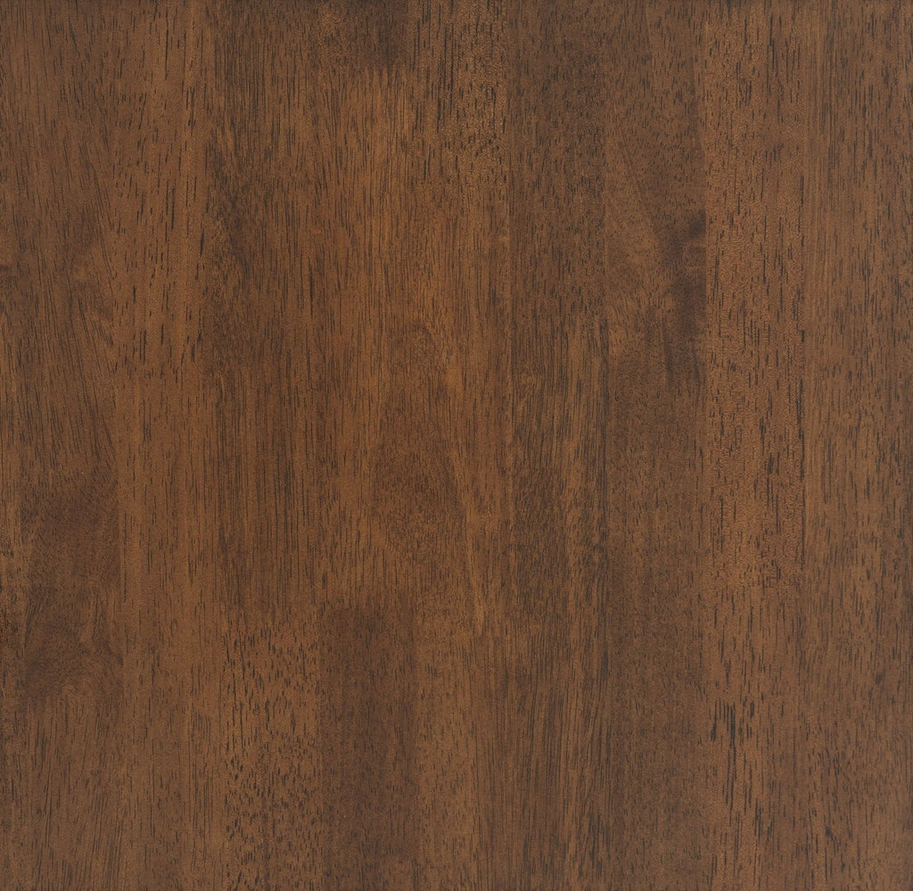 Modern Rectangular Dining Table with Solid Wood Construction - Dark Brown or White